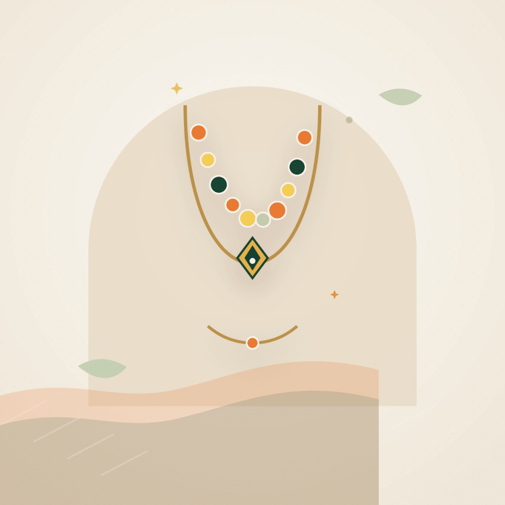 Beaded Necklace demo product illustration