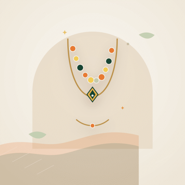 Beaded Necklace demo product illustration
