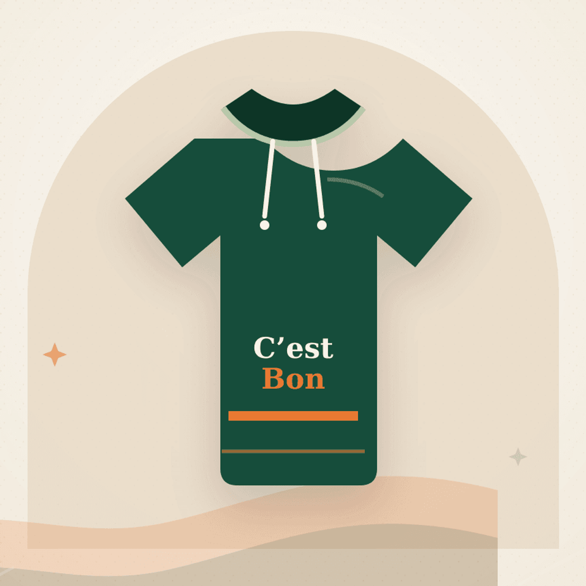 C’est Bon Everyday Hoodie demo detail view