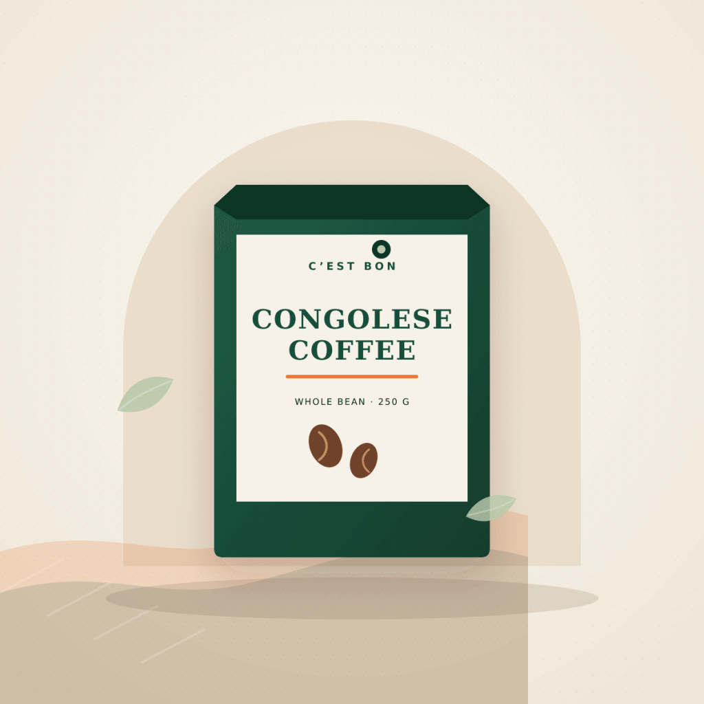 Congolese Coffee demo product illustration