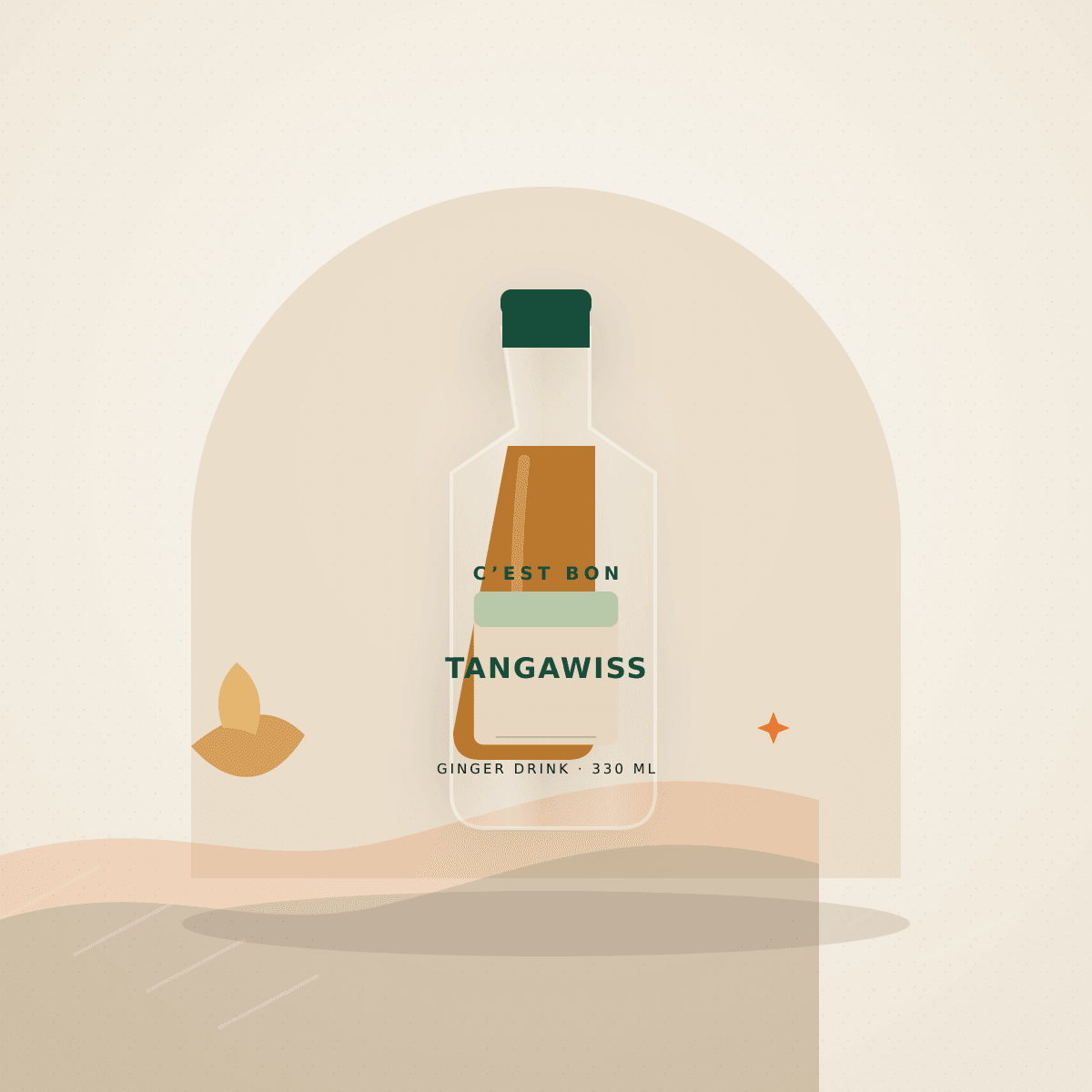 Tangawiss Ginger Drink demo product illustration