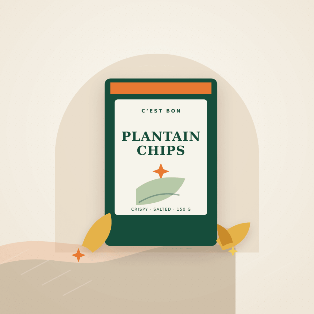 Plantain Chips demo product illustration