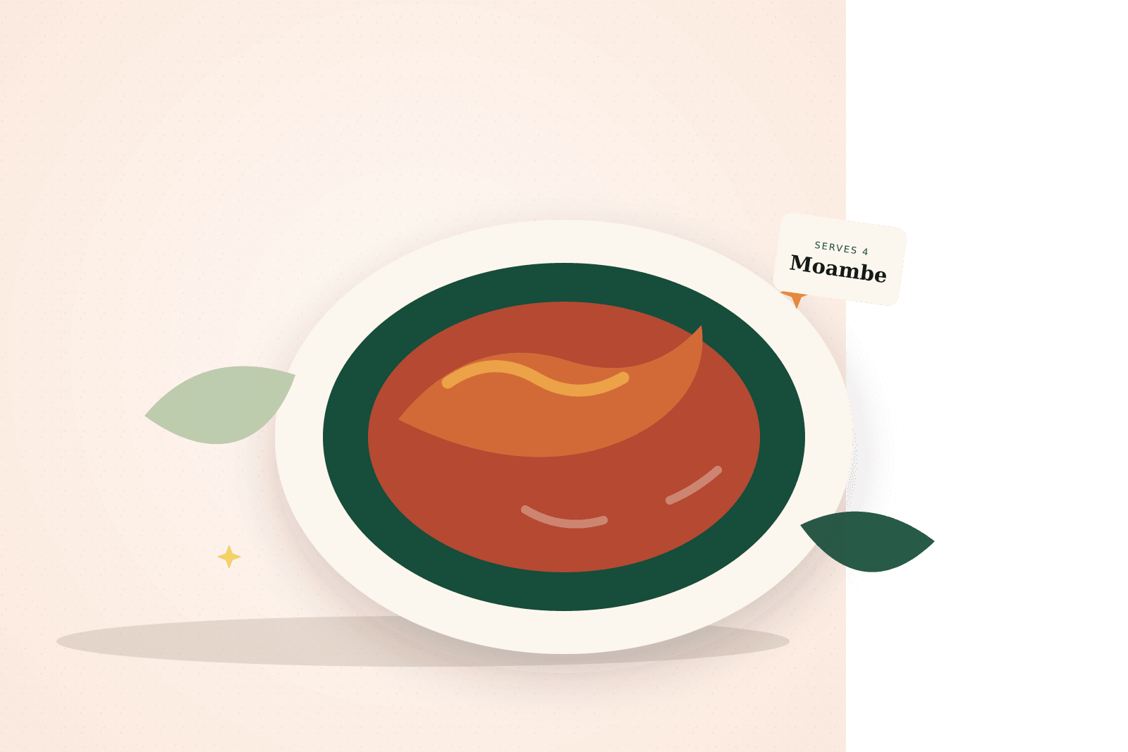 Moambe Chicken with Rice